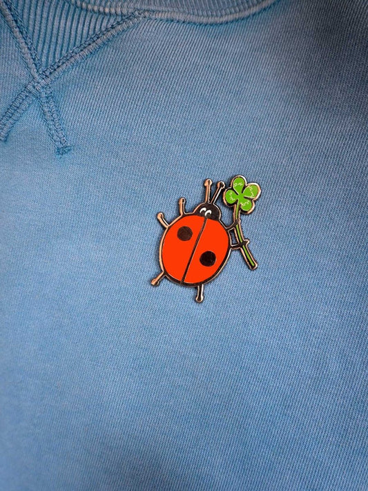 "Lucky Bug" Enamel pin, designed by HO HOS HOLE IN THE WALL (NYC)