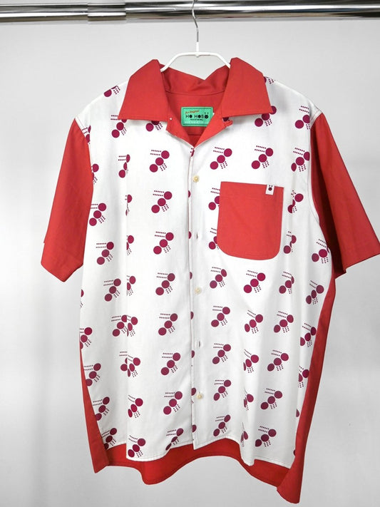 "Modern Ant" print Combo Button-Up Shirt (ONE-OFF)