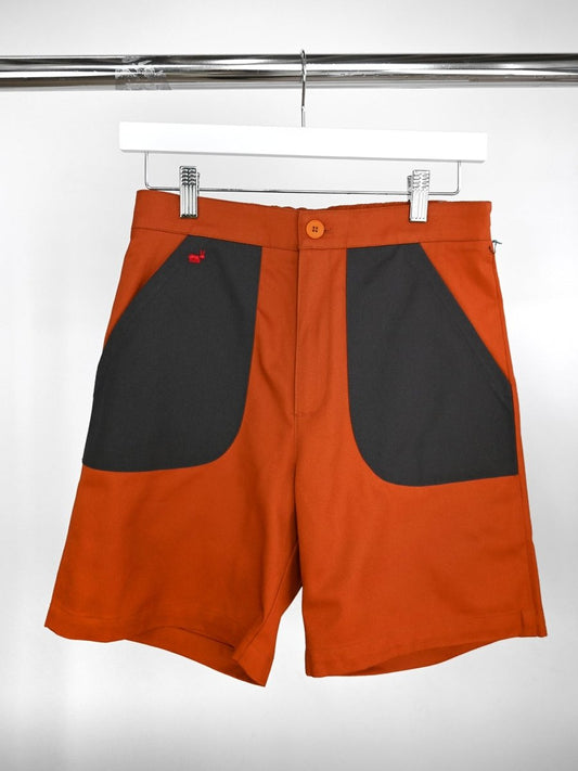 "Red Ant" Shorts -  Sweet Potato/Thunder combo. Design by HO HOS HOLE IN THE WALL