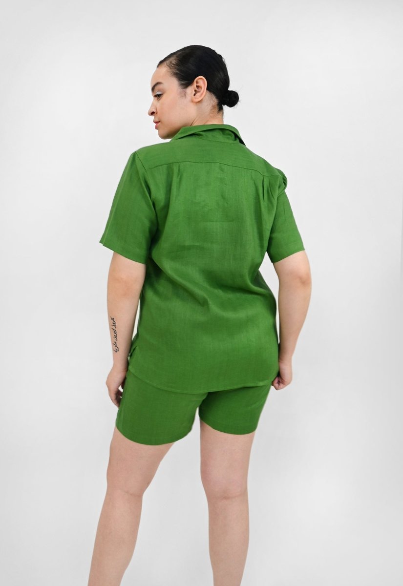 Camisa Botones "Tutti-Frutti" - Verde Plátano